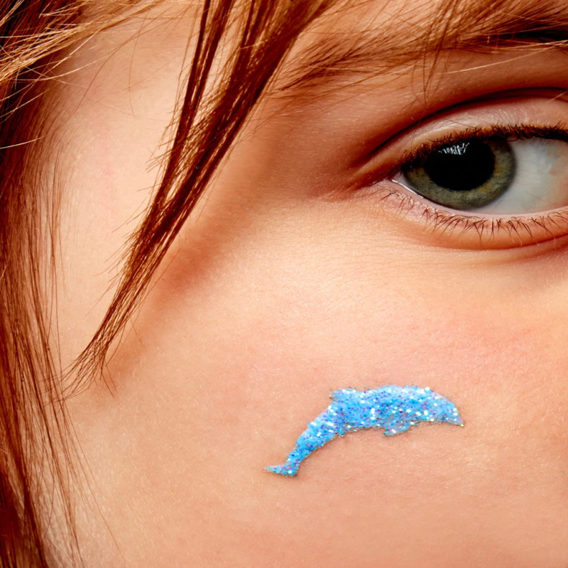 Kids Glitter Tattoo Kit 24 Colors 120 Stencils