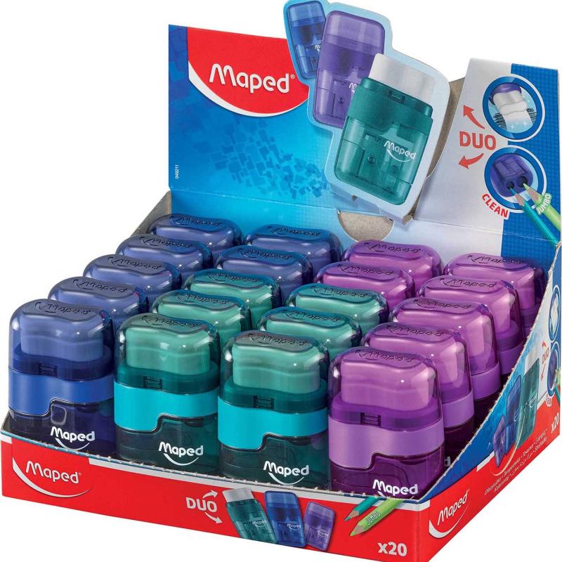 Maped DUO 2-Hole Sharpener with Eraser