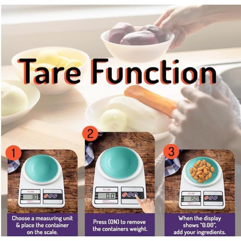 Digital Kitchen Scale Multi-Function with Tare