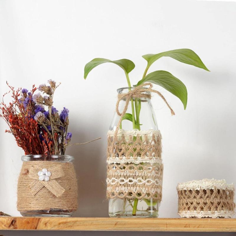 Burlap Braided Ribbon 40mm | Natural Jute