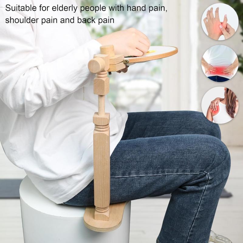 Wooden Embroidery Lap Stand