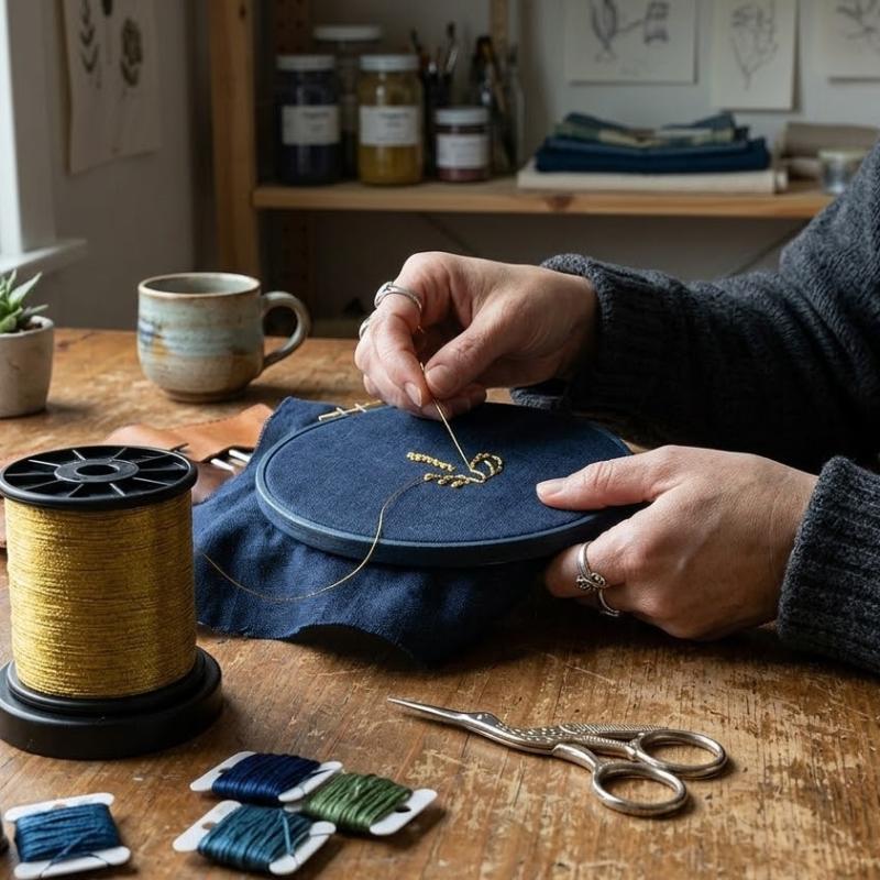 Metallic Embroidery Thread 0.1MM | Embroidery and Needlecraft