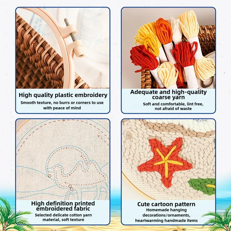 Punch Needle Embroidery Kit for Beginners