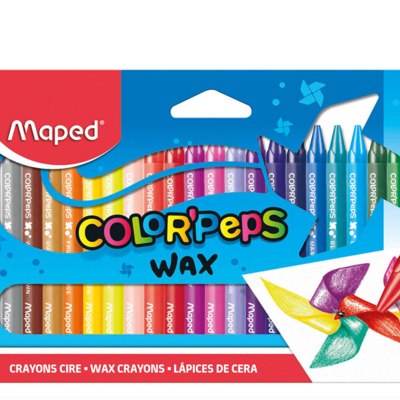 Maped Color’Peps Wax Crayons 24