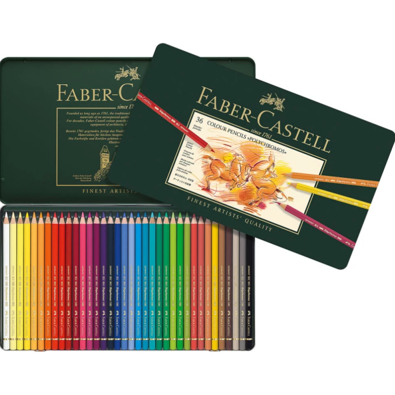 Colour Pencil Polychromos tin of 36