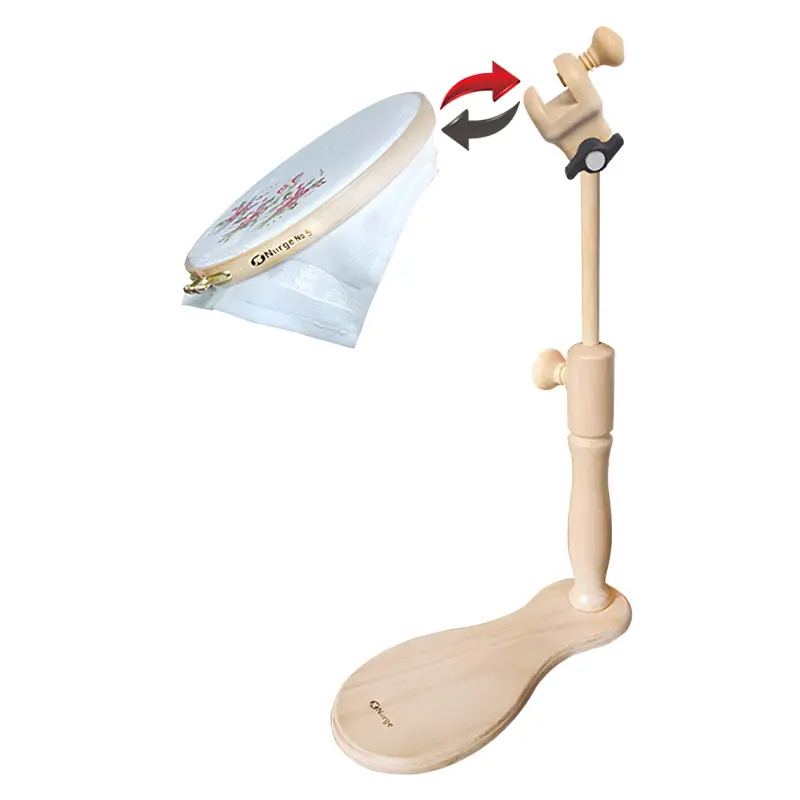 Adjustable Wooden Embroidery Floor Stand