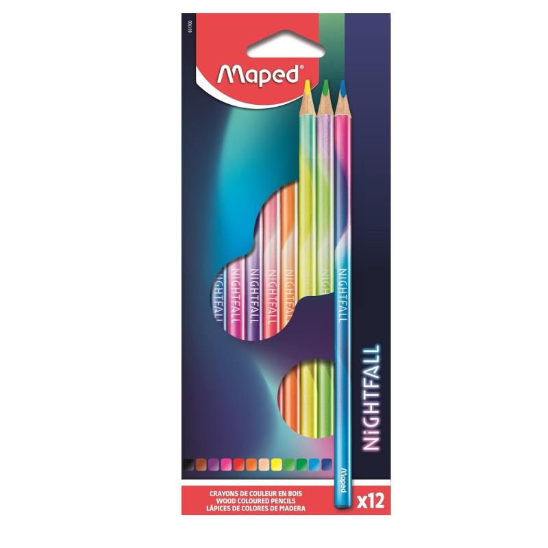 Maped Color’Peps Nightfall Wood Coloured Pencils Pack of 12