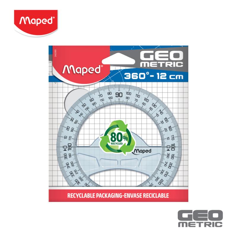 Maped Geometric Protractor 360° – 12 cm