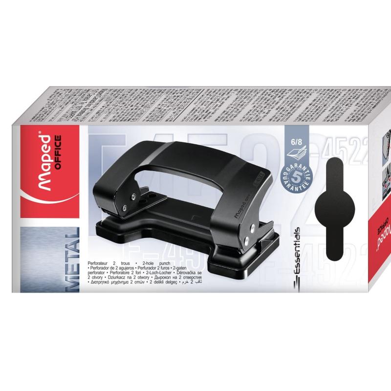 Maped Office Essentials Metal 2-Hole Punch E-4522