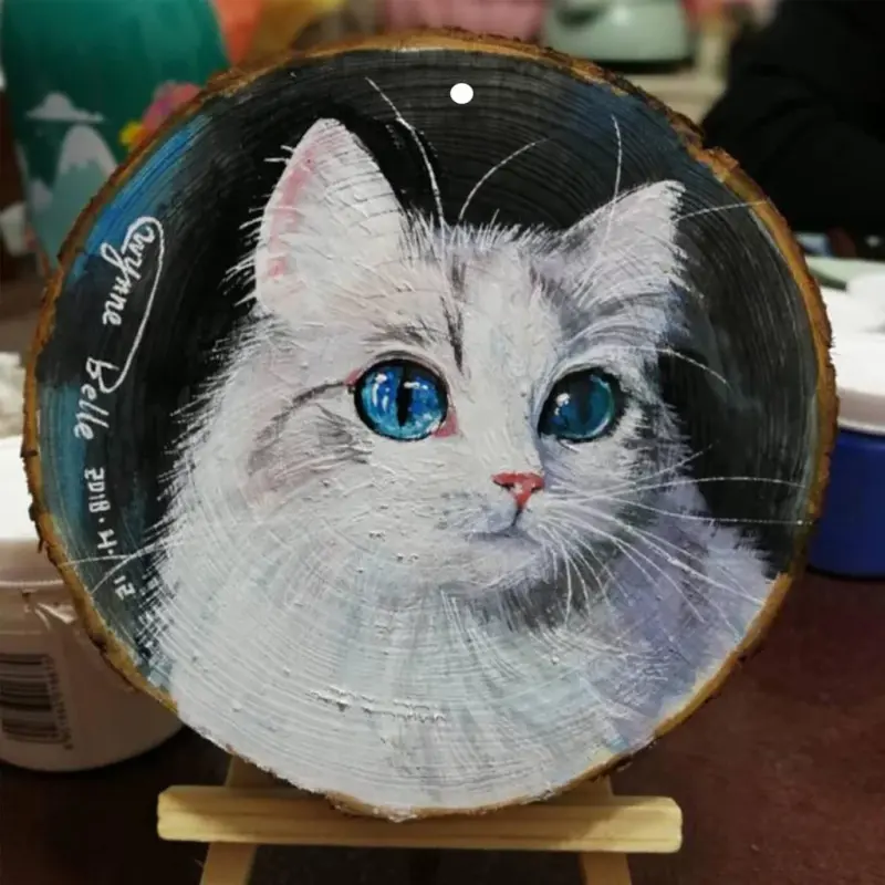 Natural Wood Slices Pine Wood Rounds for Painting & Crafts