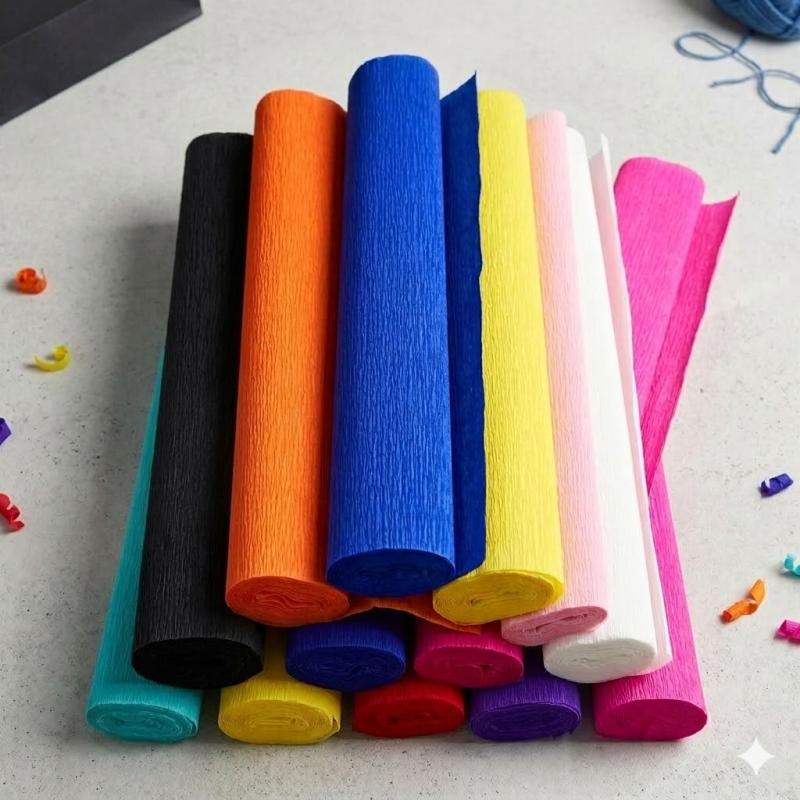 Crinkle Stretch Paper for Gift Wrapping and Packaging