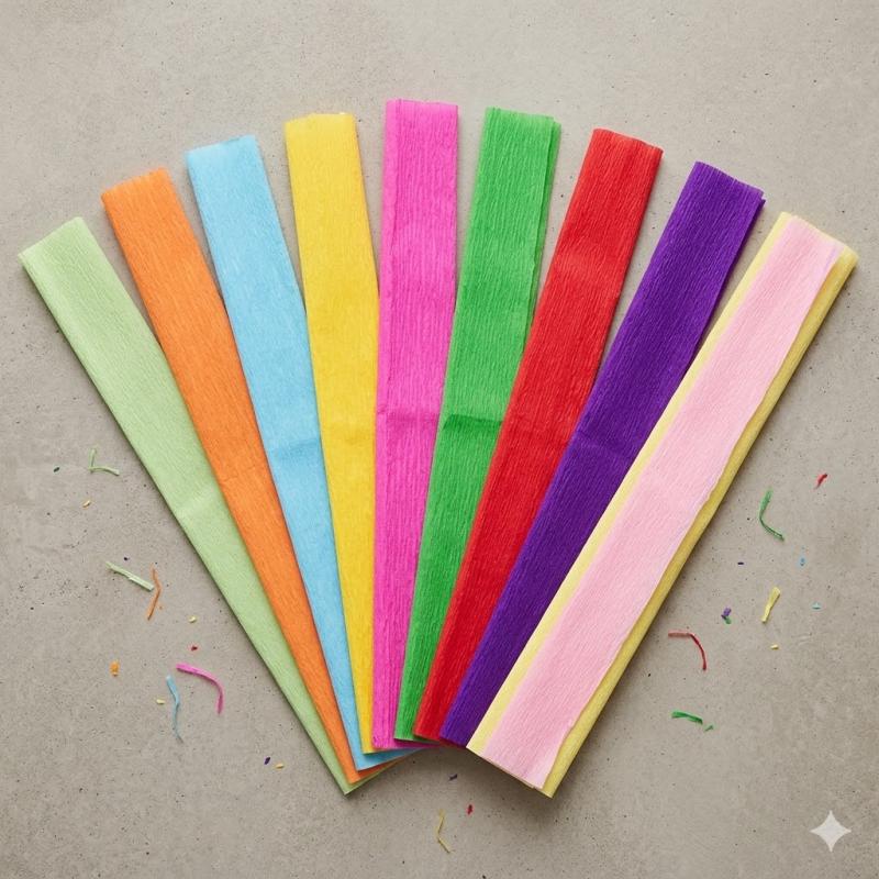 Crinkle Stretch Paper for Gift Wrapping and Packaging