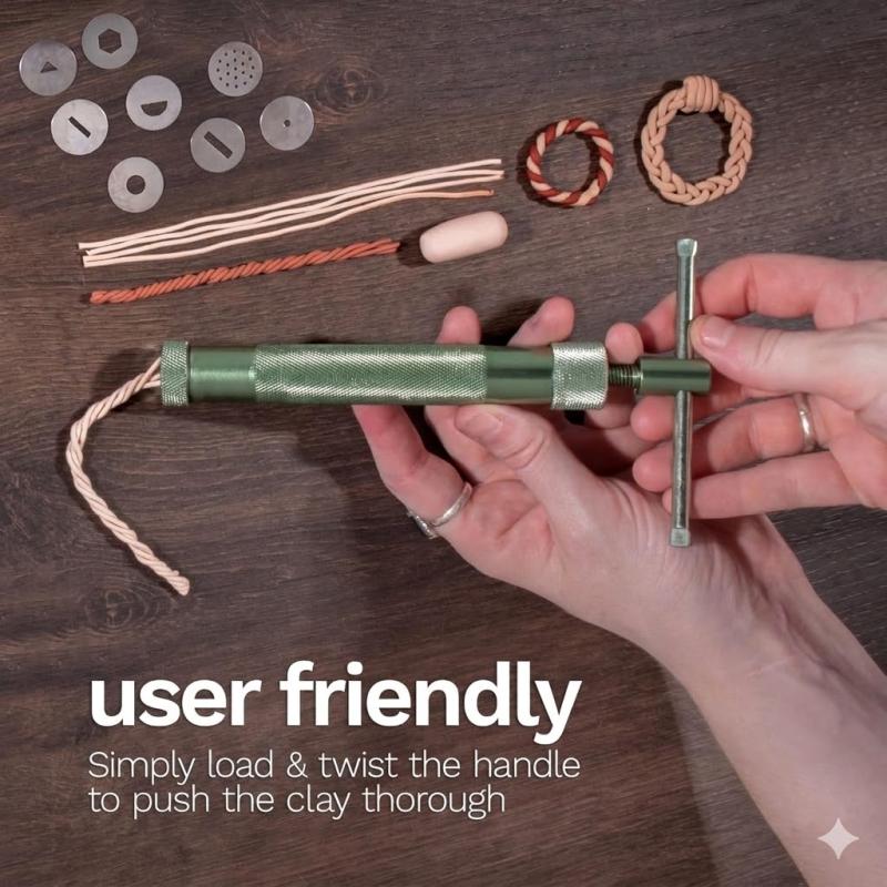 Polymer Clay Extruder Set — 21 Pieces