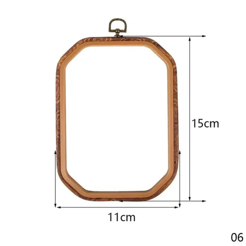 Octagonal Resin Embroidery Hoop Adjustable Plastic Sewing Craft Frame