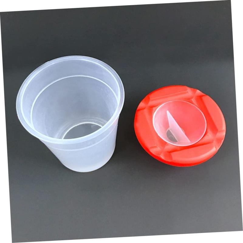 Single Paint Cup with Easy-Open Lid and Brush Holder