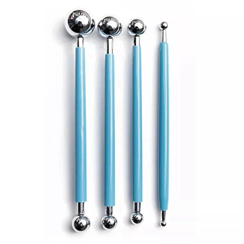 Metal Ball Tools for Clay & Fondant – Sculpting and Shaping Set