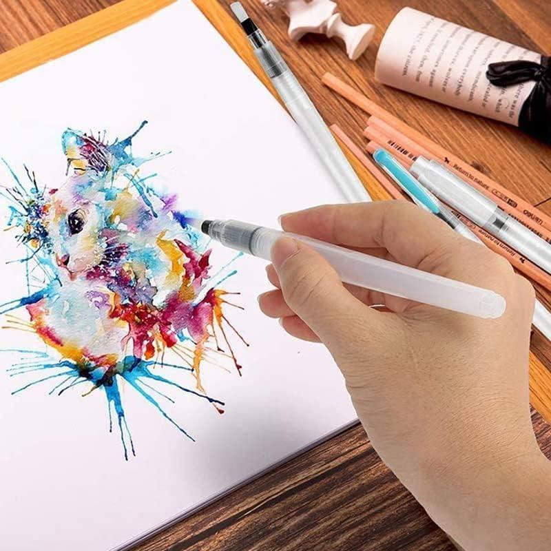 قلم فرشاة ماء قابل لإعادة التعبئة