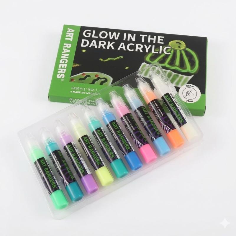 Art Rangers Glow in the Dark Acrylic Set 10x30 ml