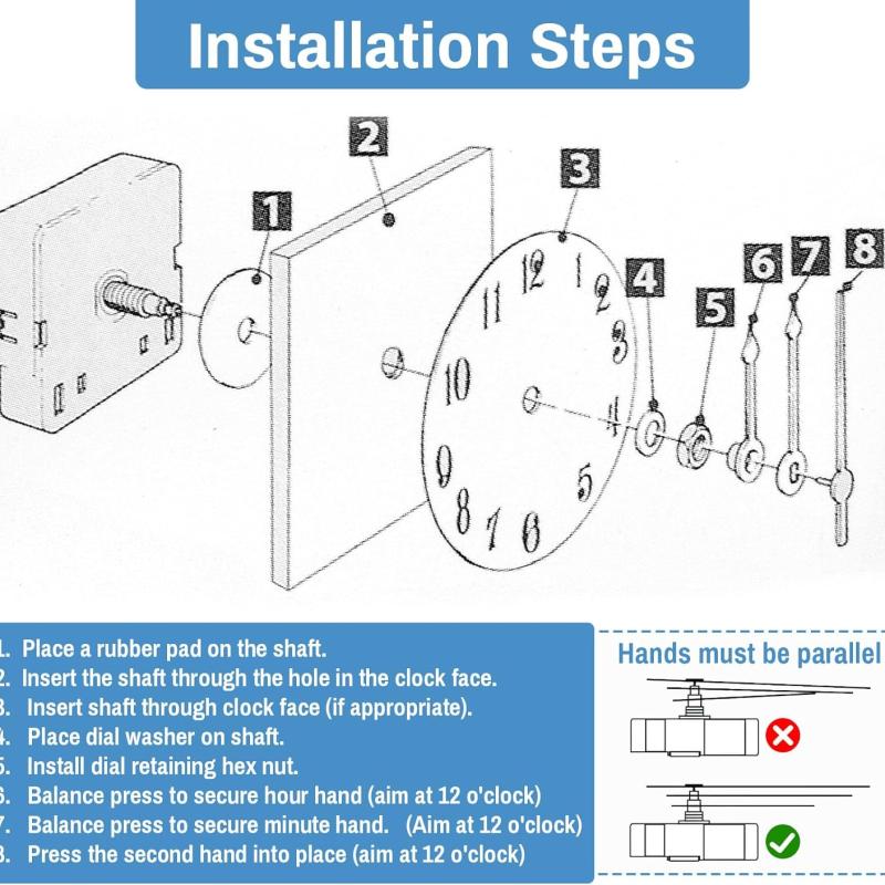 ماكينة ساعة كوارتز عزم عالي عمود 14.5 مم