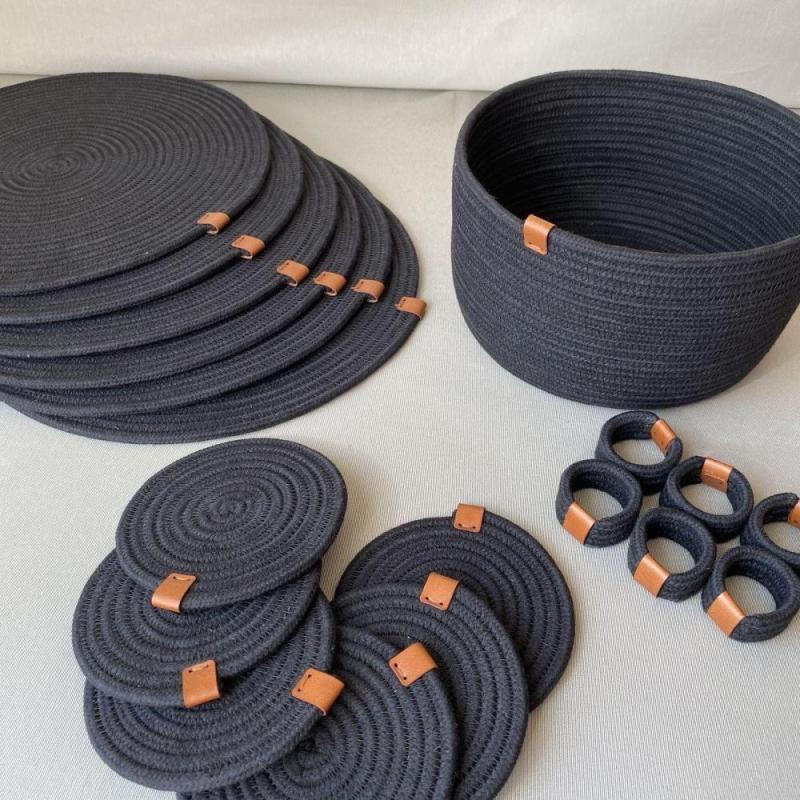 حبل تريس لصنع السلال والكرافت 8 مم — لون كرميدي