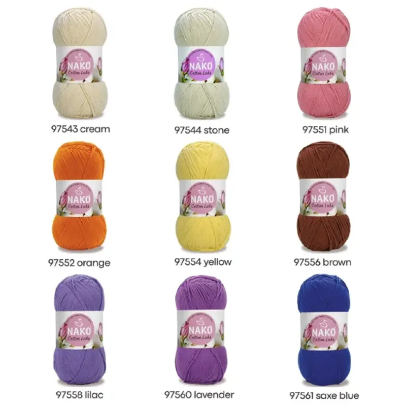 ناكو كوتون لوكس – خيط ناعم للحياكة والكروشيه الأنيقة