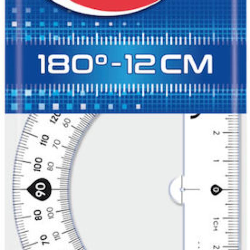 Maped Plastic Protractor 180° – 12 cm