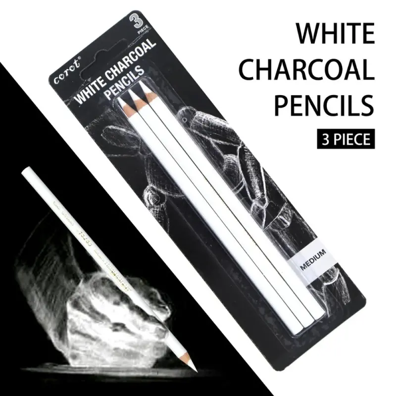 COROT White Sketch Charcoal Pencils – Drawing Set for Artists