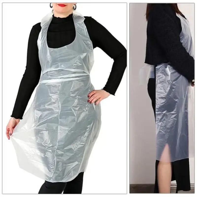 Disposable Transparent Plastic Aprons – Waterproof
