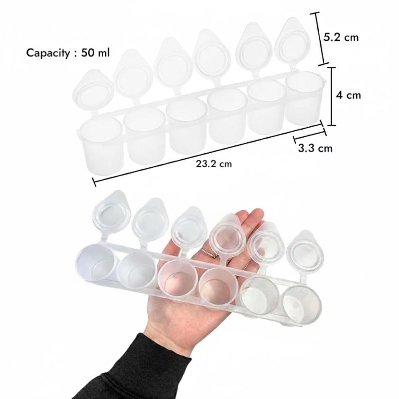 علبة ألوان بلاستيكية قابلة لإعادة التعبئة للفنانين