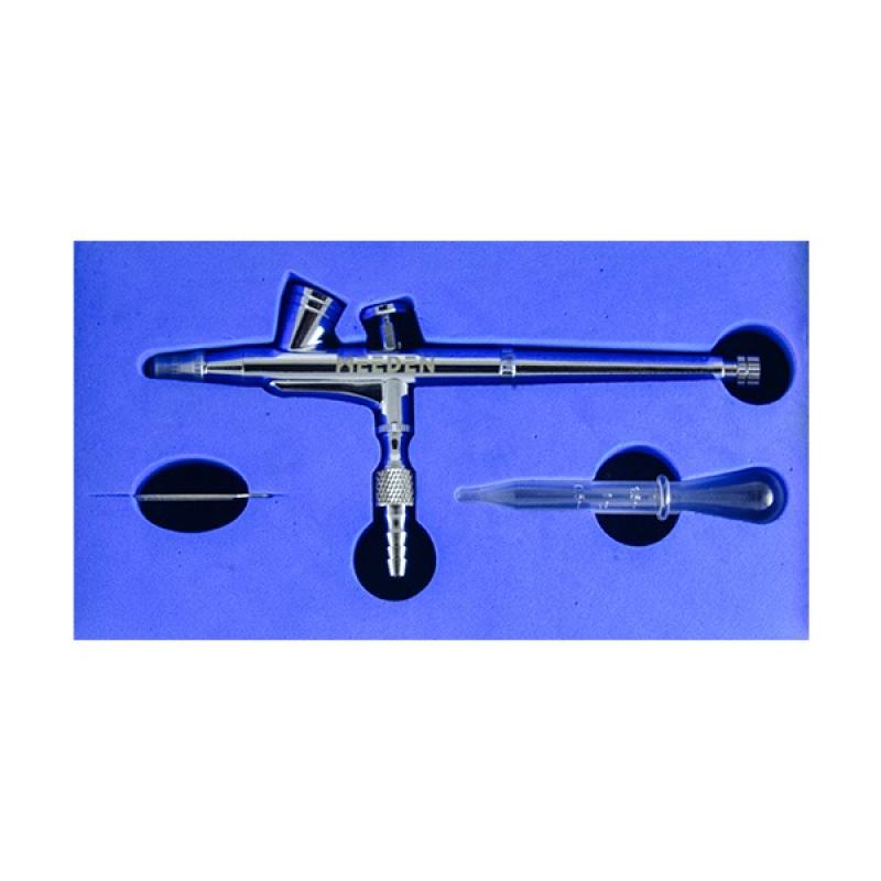 MEEDEN Airbrush Spray Gun Kit 3 Needle Sizes Dual Action Paint Guns